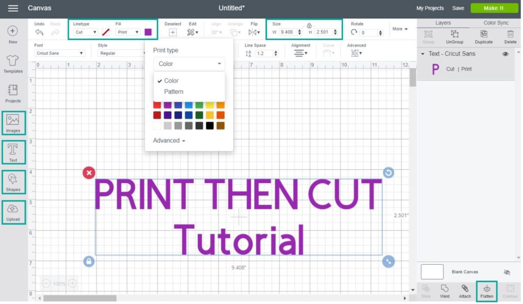 How To Print Then Cut With Your Cricut Ultimate Tutorial