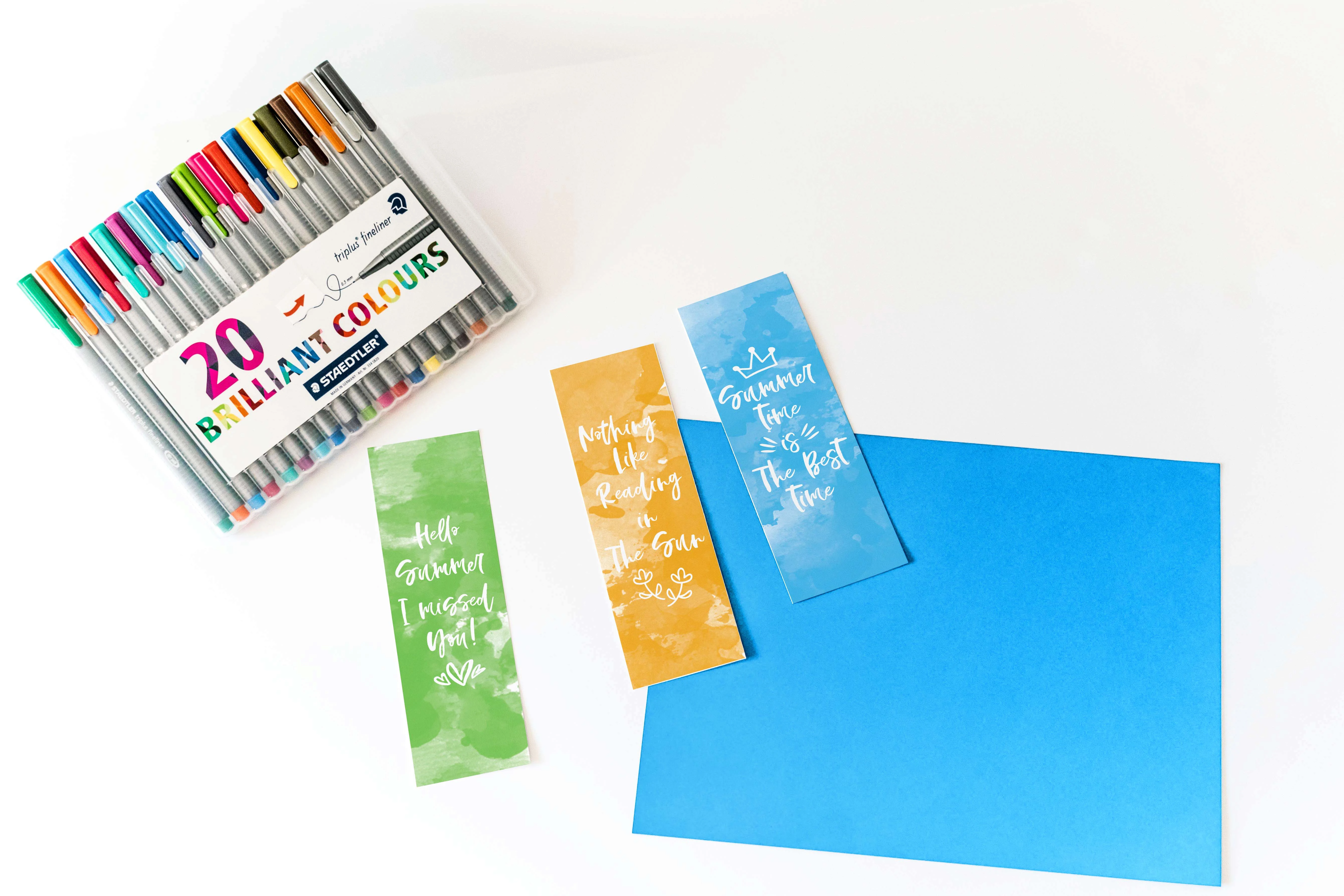 watercolor summer bookmarks free printable daydream into reality