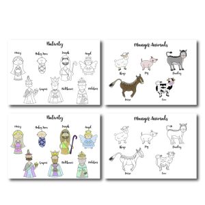 This is one of the cutest ways to teach your little ones the True Christmas Story! Print cut and glue to Popsicle sticks and teach your little ones about the nativity.