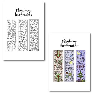 Print and cut around this bookmarks. Give them as a present to someone you love. They are perfect even for you!