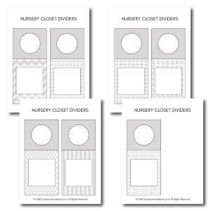 Use these beautiful printables to organize all of his/her clothes! NOTE: You can use these ones as an adult too. Just type down how you want to divide you closet.