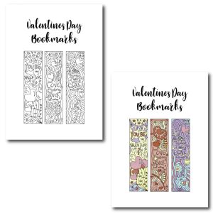I love bookmarks. I am sure you can tell :) Make sure to make you loved ones feel extra especial with these beautiful bookmarks!