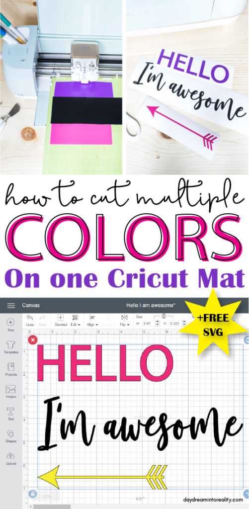 How To Cut Multiple Colors On One Cricut Mat 