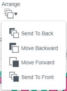 Top Panel Arrange Cricut Design Space