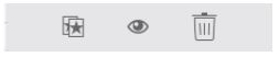 Duplicate, hides, delete Icons (Layers Panel)