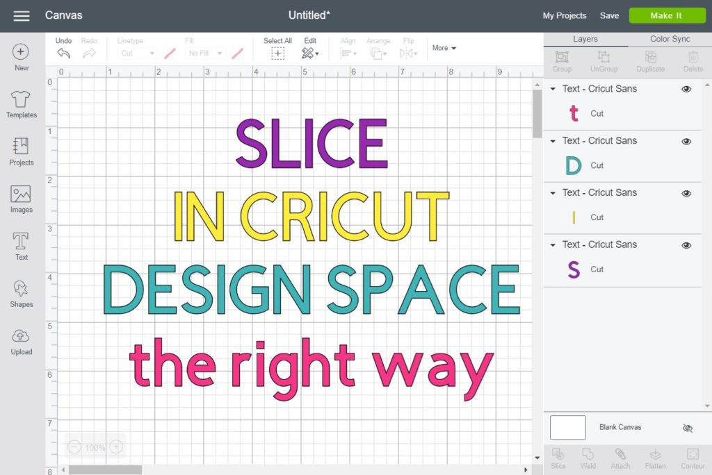 Slike: How To Slice Text On Cricut