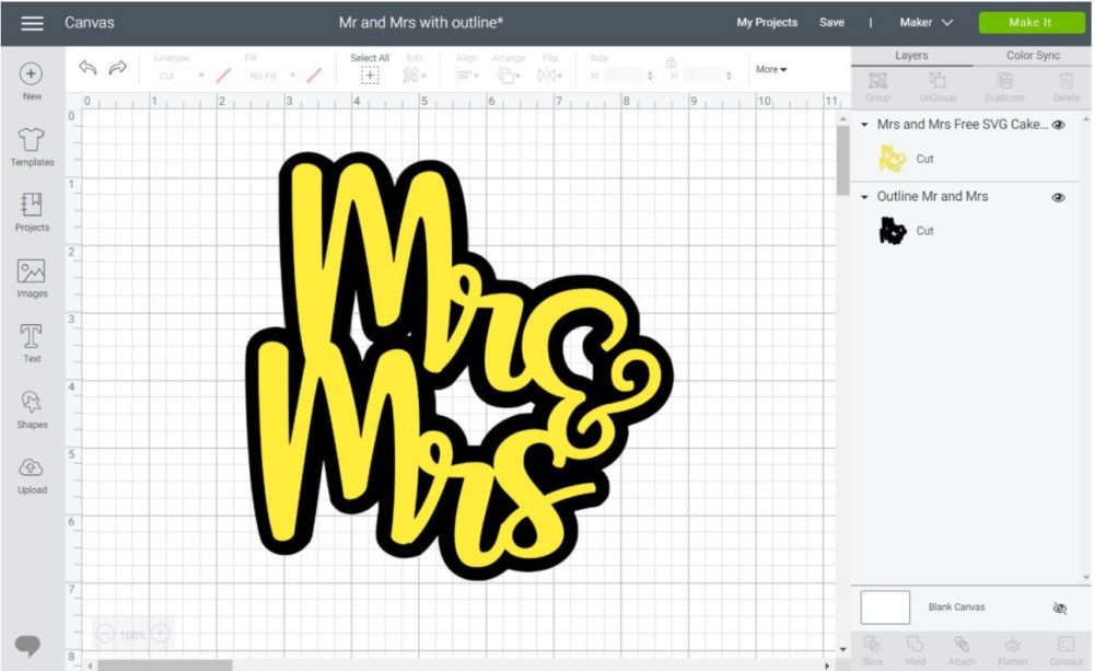 How to Make Outlines/Shadows to use in Cricut Design Space