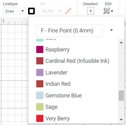 Change Pen Colors in Cricut Design Space Desktop