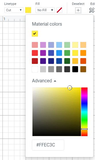 Change Color Materials in Cricut Design Space Desktop