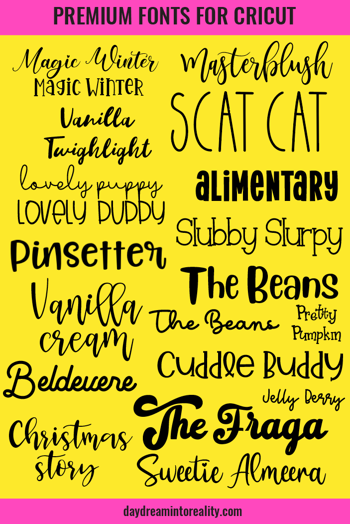 Download Best Fonts To Use With Your Cricut Free Paid Best Practices Tips Tricks