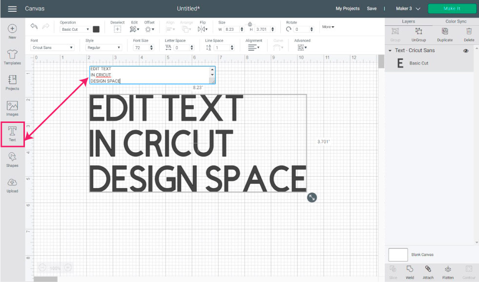 How to Edit Text in Cricut Design Space Like a Pro – Daydream Into Reality