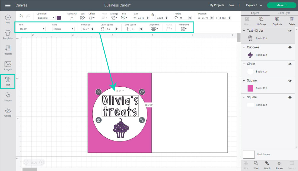 How to Make Business Cards with your Cricut | Free SVG Templates
