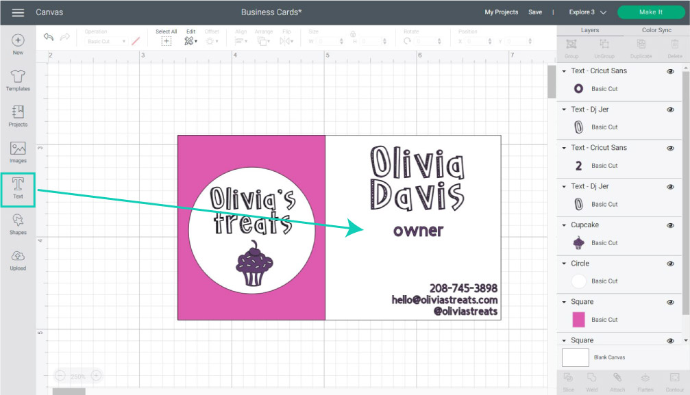 How to Make Business Cards with your Cricut | Free SVG Templates