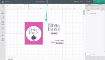 How to Make Business Cards with your Cricut | Free SVG Templates ...