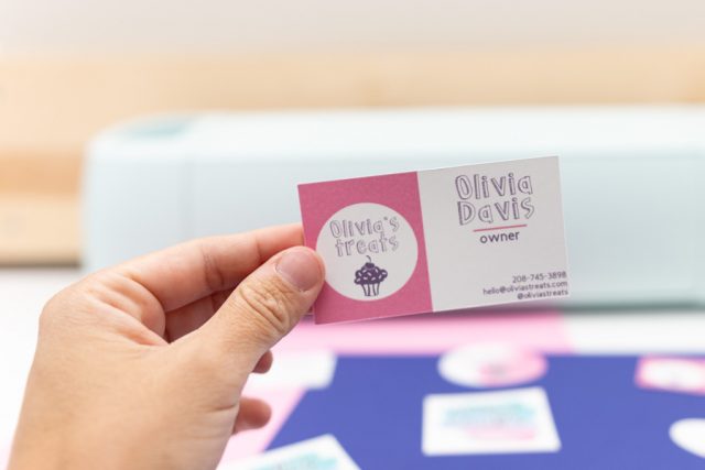 How to Make Business Cards with your Cricut Free SVG Templates