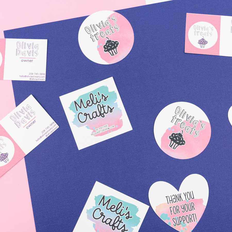 Cricut Business Logo Stickers In Under 10 Minutes : How To Create Business  Stickers With Your Cricut 