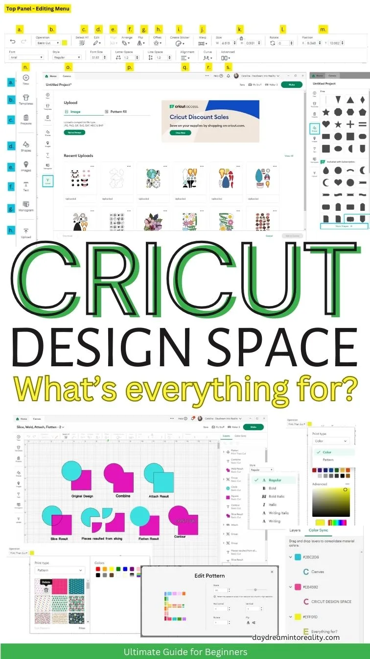 Cricut Design Space Tutorial for beginners - Pinterest Image 1