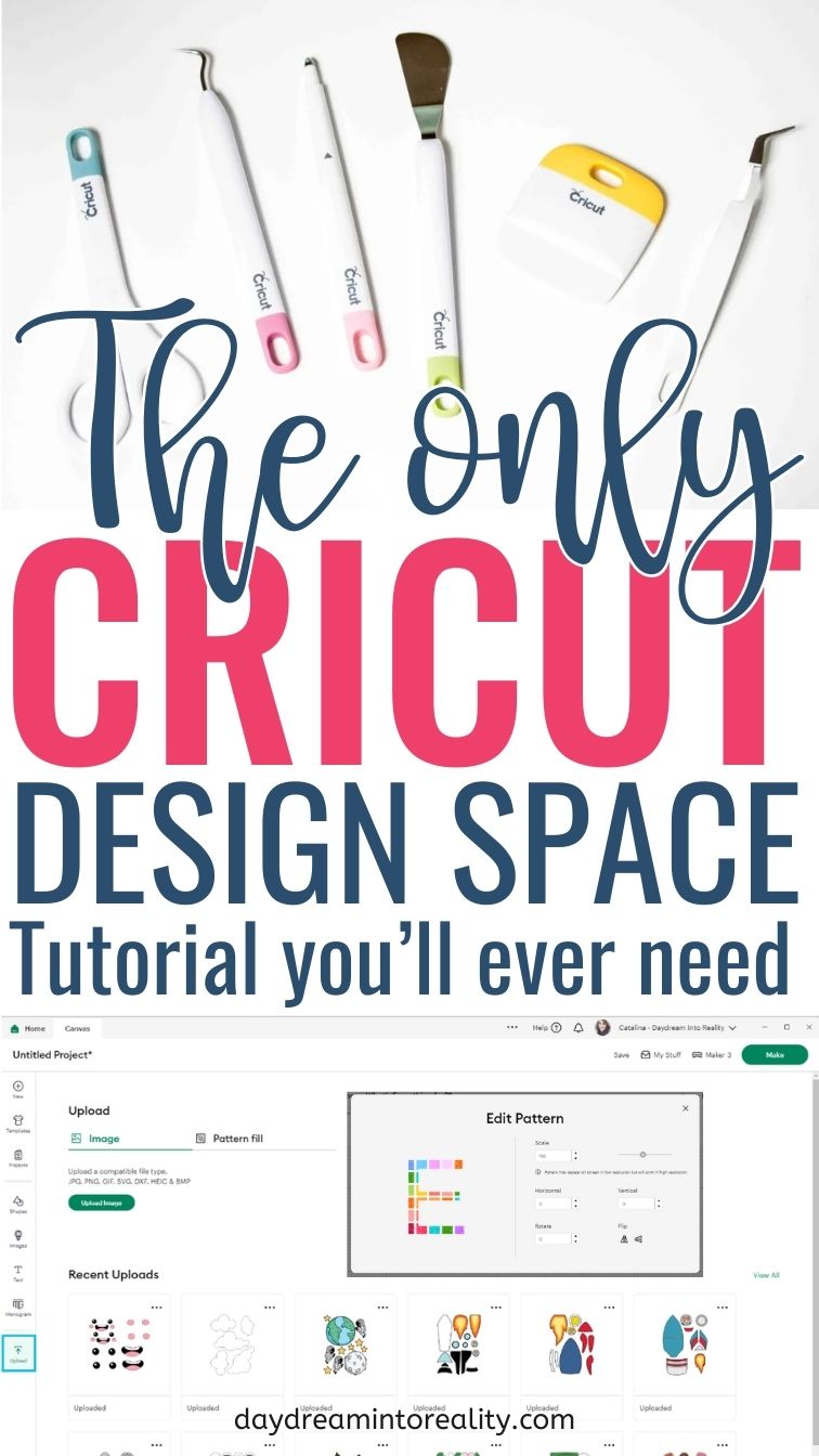 Cricut Design Space Tutorial for beginners - Pinterest Image 5