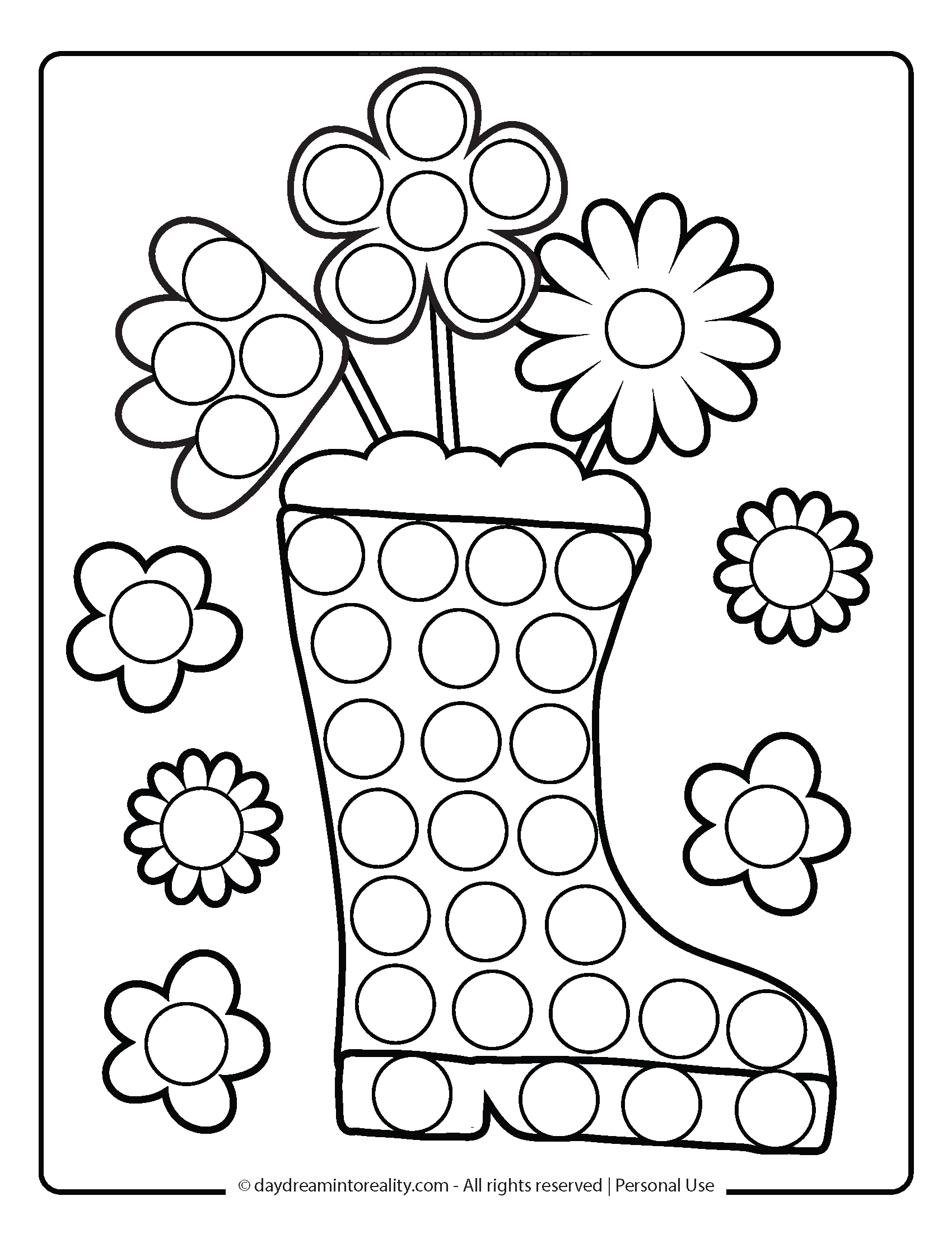 35+ Spring Dot Marker Pages | Free PDF Printables! – Daydream Into Reality