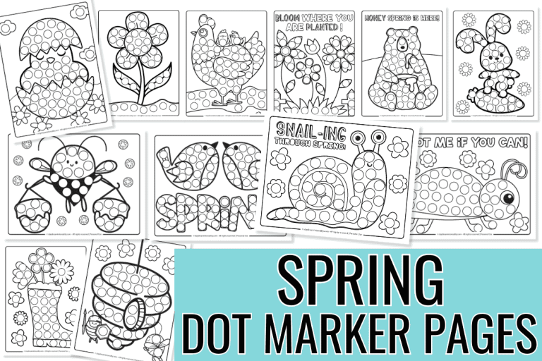 35+ Spring Dot Marker Pages | Free PDF Printables! – Daydream Into Reality