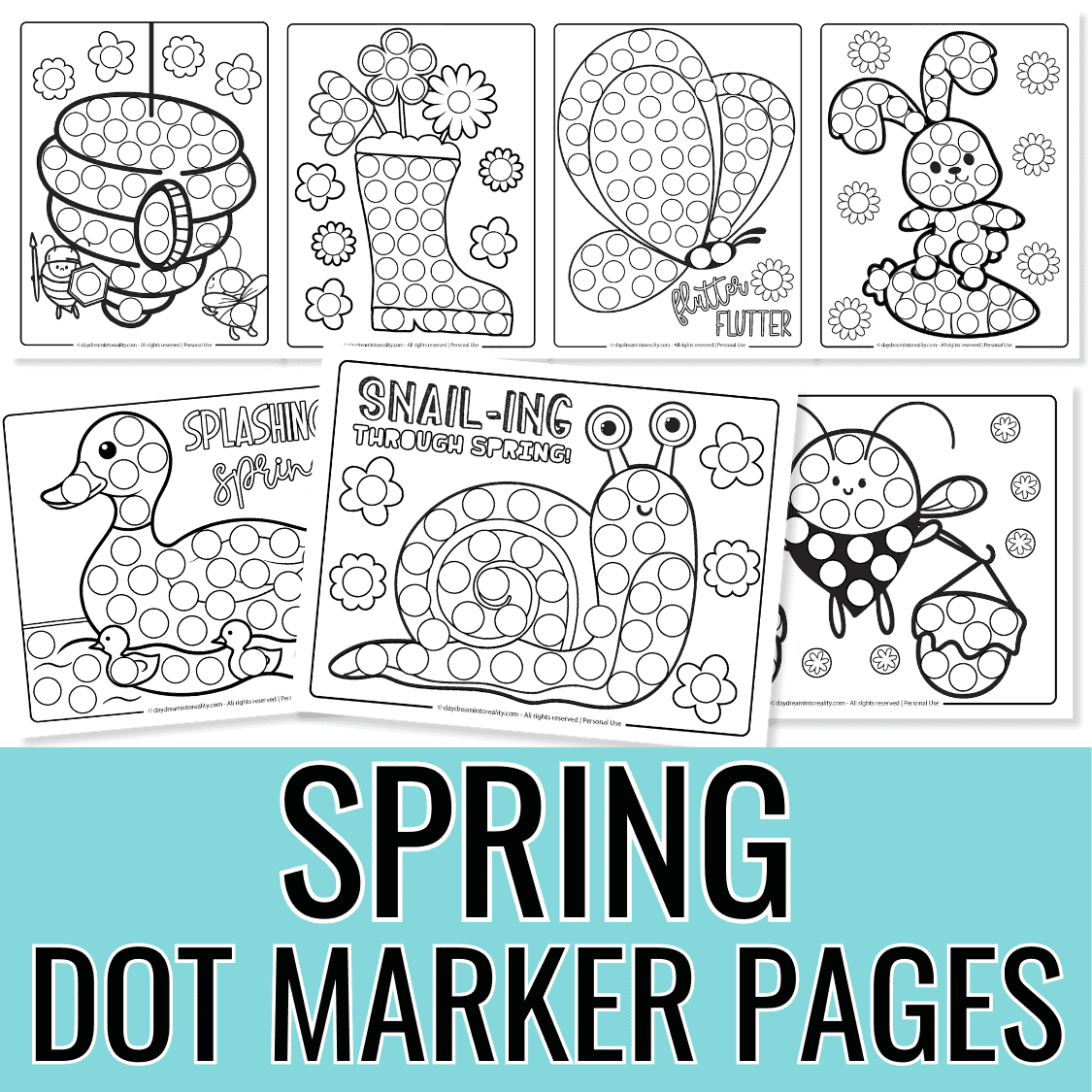 35+ Spring Dot Marker Pages | Free PDF Printables! – Daydream Into Reality