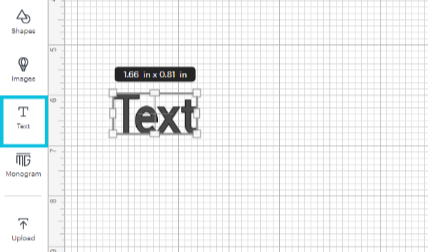 Cricut Design Space - text icon