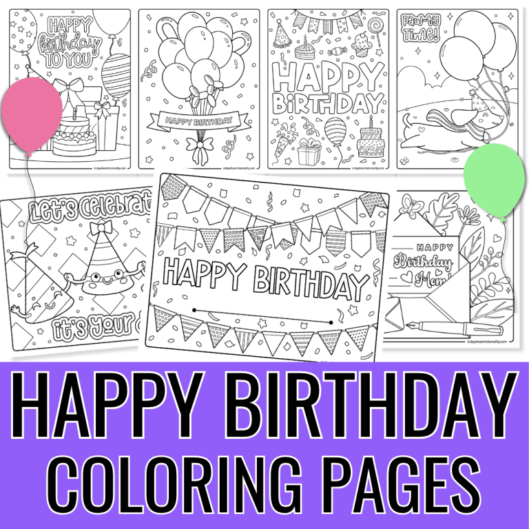 Coloring Pages Collage Featured Image 2